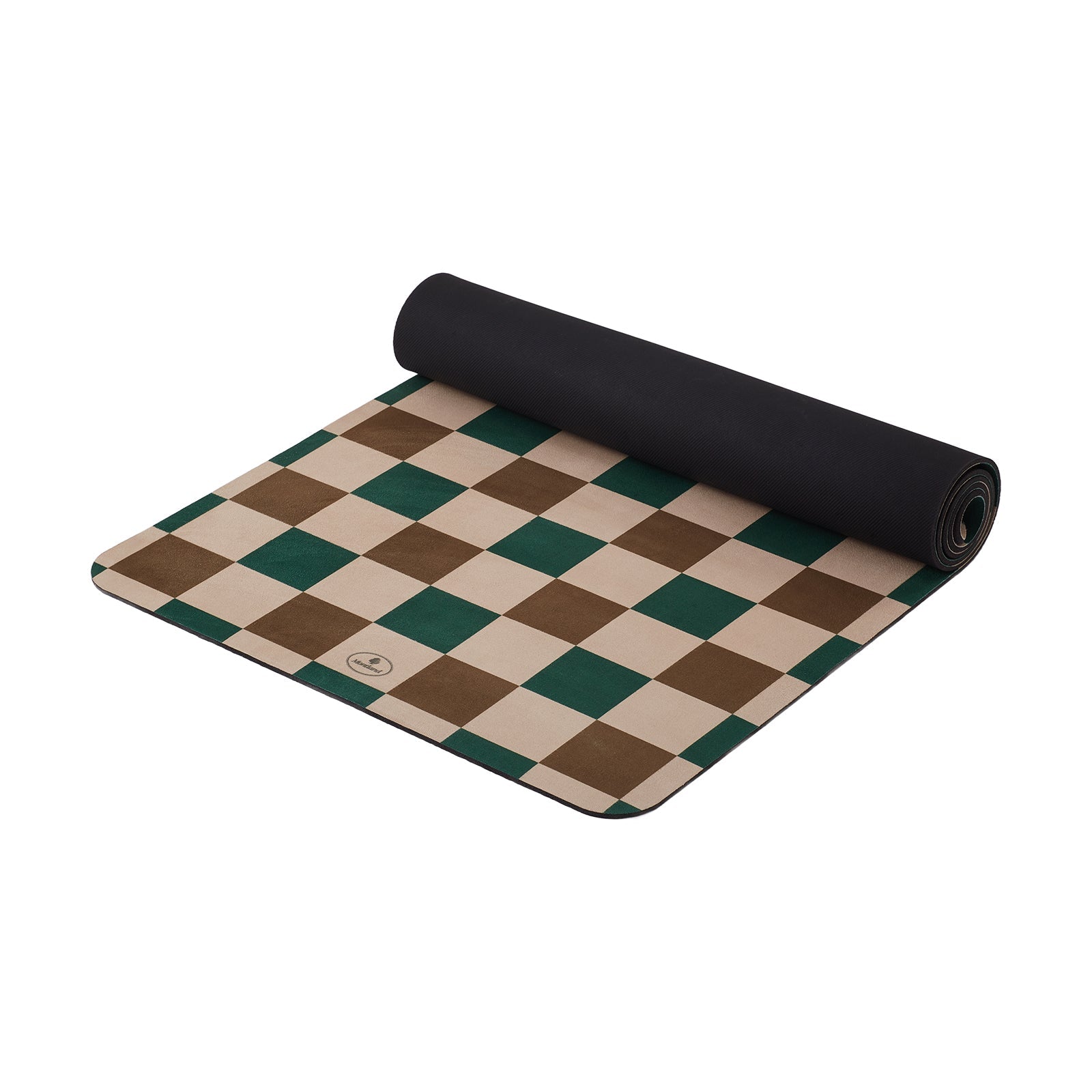 Front view of the Montland Ecosync yoga mat, showcasing the mat's full design and brand logo