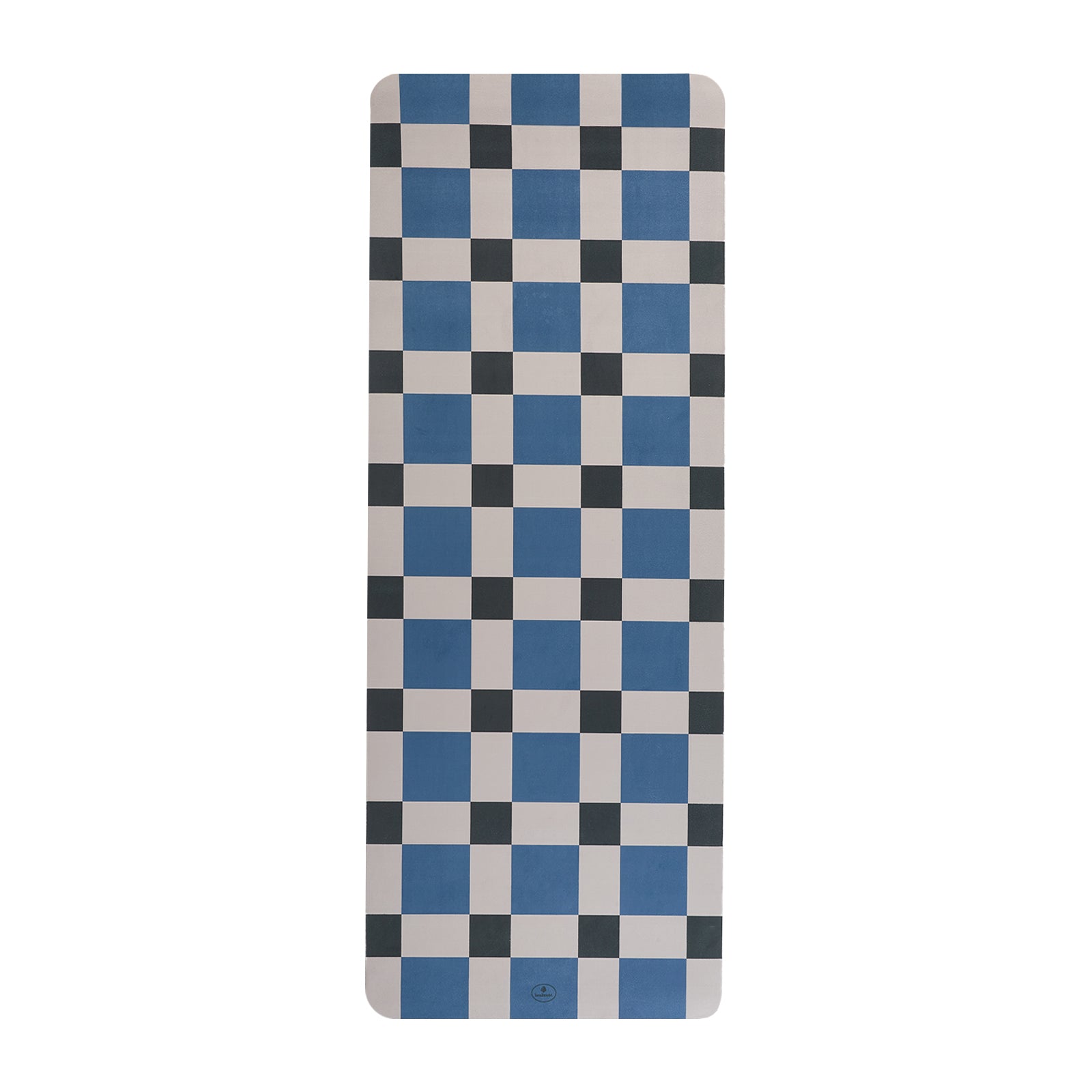 montland ecosync checkerboard yoga mat full top view